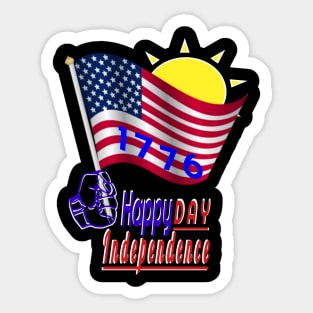 Independence Day in the United States Fourt of july Sticker